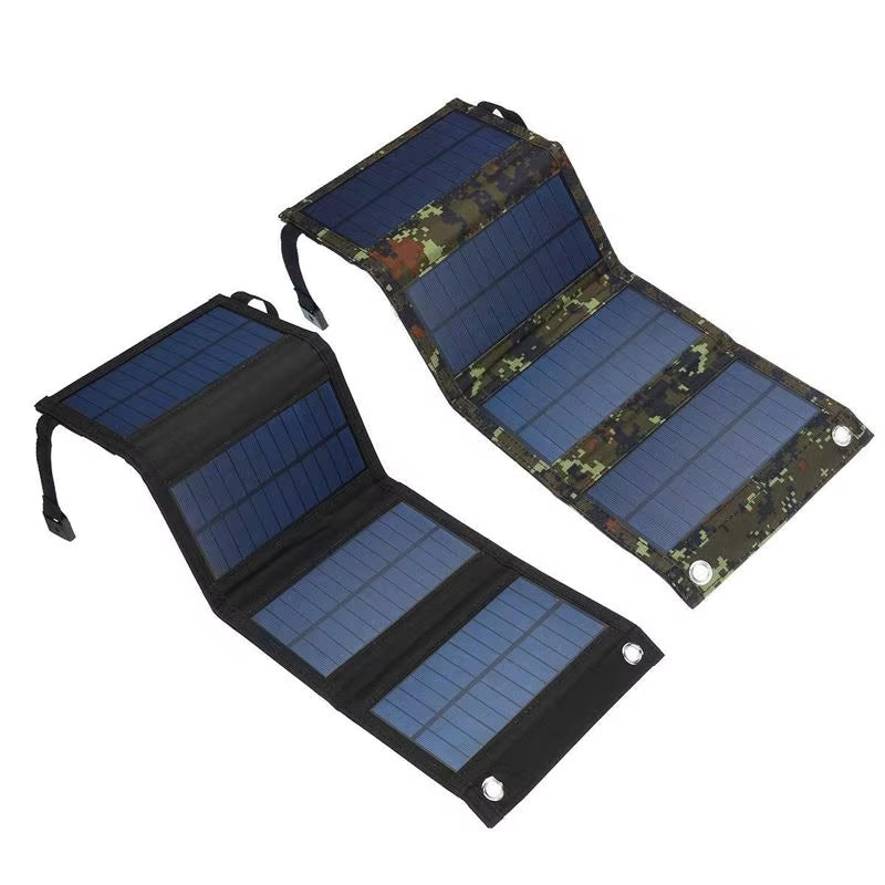 50W portable solar panel folding bag for outdoor use, waterproof and lightweight.