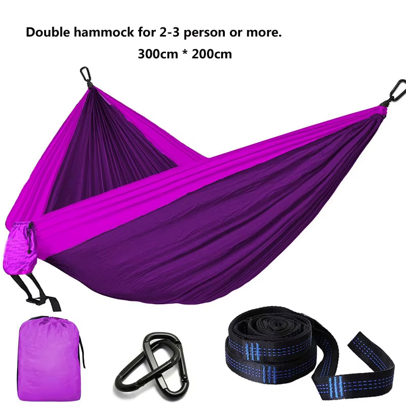 Camping Parachute Hammock Survival Garden Outdoor Furniture Leisure Sleeping Hamaca Travel Double Hammock