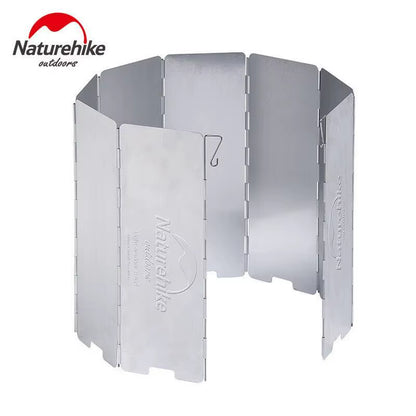 8 Plates Camping Stove Windscreen Foldable Gas Cookers Wind Deflectors Camping Cooker Gas Stove Wind Shield Equipment