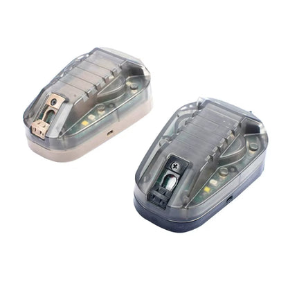 Helmet Survival Beacon Light Helmet Strobe Light Survival Safety IR Flashlight Waterproof Signal Light with Magic Tape