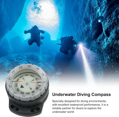 Buceo Con Brújula De Buceo, Brújula De Buceo,Brújula De Buceo Subacuática Impermeable Con Cuerda - Accesorios De Buceo, Compas Marinos Para Deportes Acuáticos Con Esfera Luminiscente