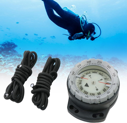 Buceo Con Brújula De Buceo, Brújula De Buceo,Brújula De Buceo Subacuática Impermeable Con Cuerda - Accesorios De Buceo, Compas Marinos Para Deportes Acuáticos Con Esfera Luminiscente