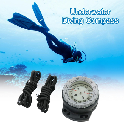 Buceo Con Brújula De Buceo, Brújula De Buceo,Brújula De Buceo Subacuática Impermeable Con Cuerda - Accesorios De Buceo, Compas Marinos Para Deportes Acuáticos Con Esfera Luminiscente