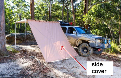 DANCHEL Car Side Awning, Car Side Tent Awning with 3M Extend Cloth,Car Roof Top Tent , Car Tent