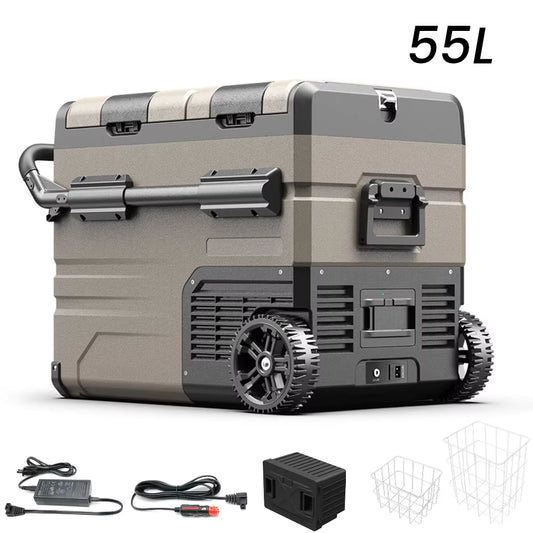 TAW35/45/55L Portable Freezer Fridge, 12 Volt Car Refrigerator, Outdoor Car Refrigerator -12/24V DC and 100-240V AC