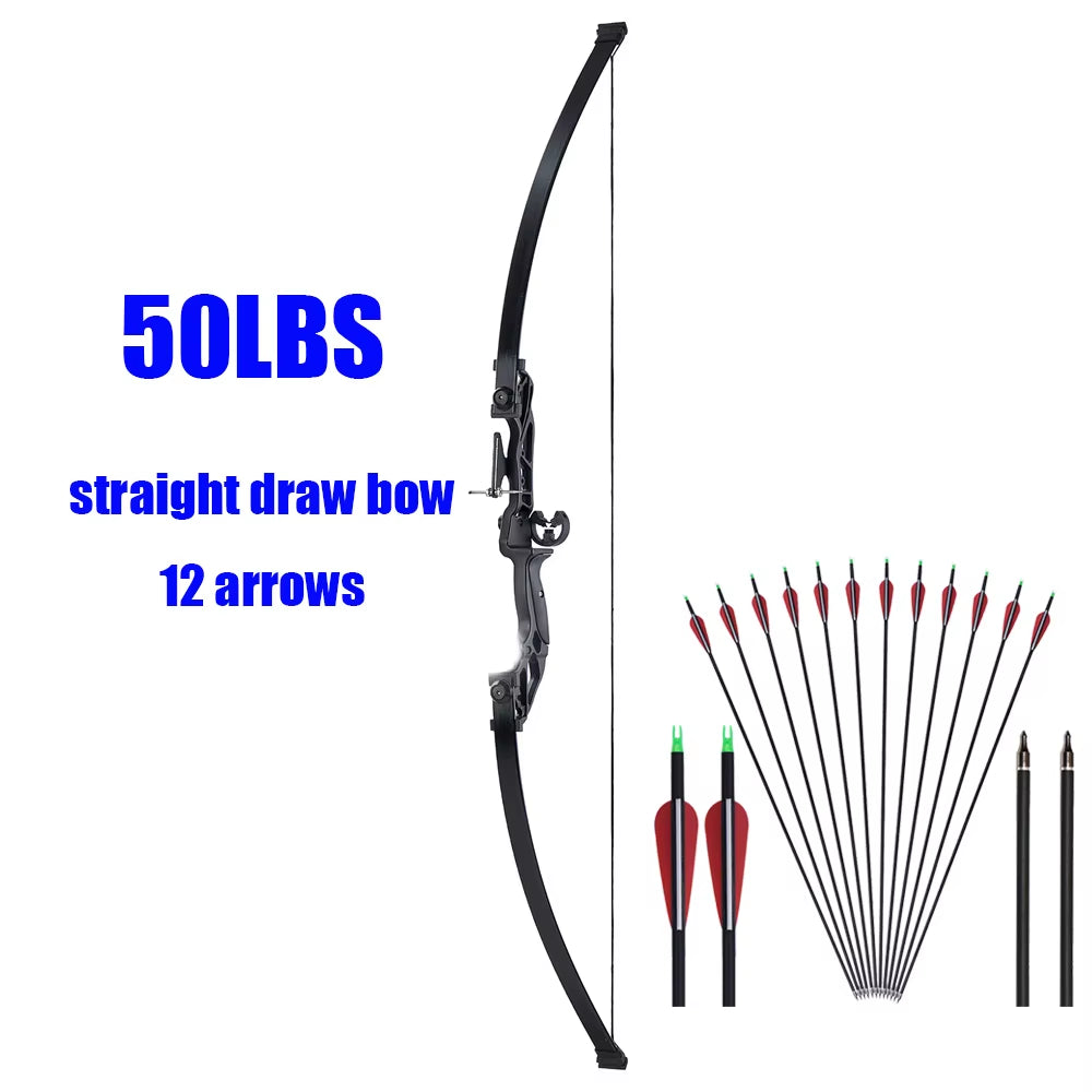 Takedown Recurve Bow & Arrow Set Hunting Target Shooting 30-50Lbs Archery for Beginner /Sending an Order from MOSCOW