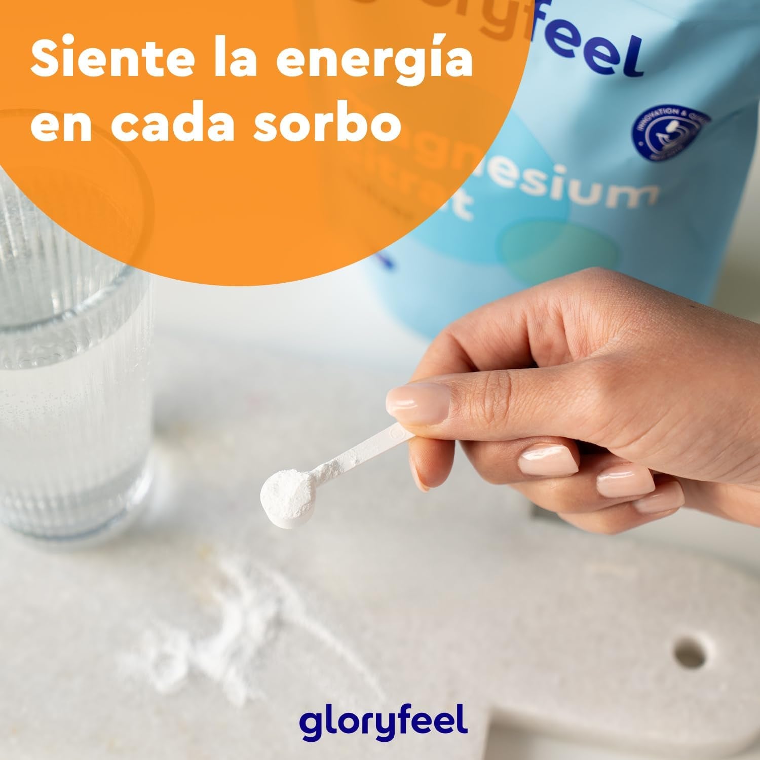 Citrato De Magnesio En Polvo 600 Gr = 705 Porciones - 400Mg De Magnesio Por Dosis Diaria - 235 Días De Toma (+7 Meses) - Sabor Neutro - 100% Puro, Sin Aditivos, Sin Gluten Ni Lactosa