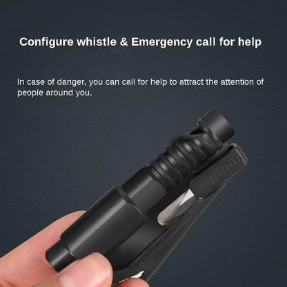Safety Hammer Car Escape Tool 3-In-1 Window Breaker Seat Belt Cutter Compact Emergency Hammer Escape Tool for Car Accessories
