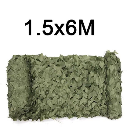 Camouflage Net 1.5M*2 3 4 5 6 7 8 9 10M Wide Camouflage Camo Netting Bulk Roll Decoration Sun Shade Party Camping Desert Jungle