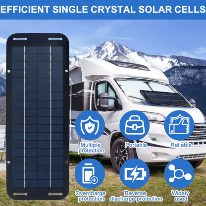 12V IP65 Solar Panel Kit Outdoor Hike Battery Charger System Solar Panel Kit Complete for Mobile Phone Power Bank Watch Car