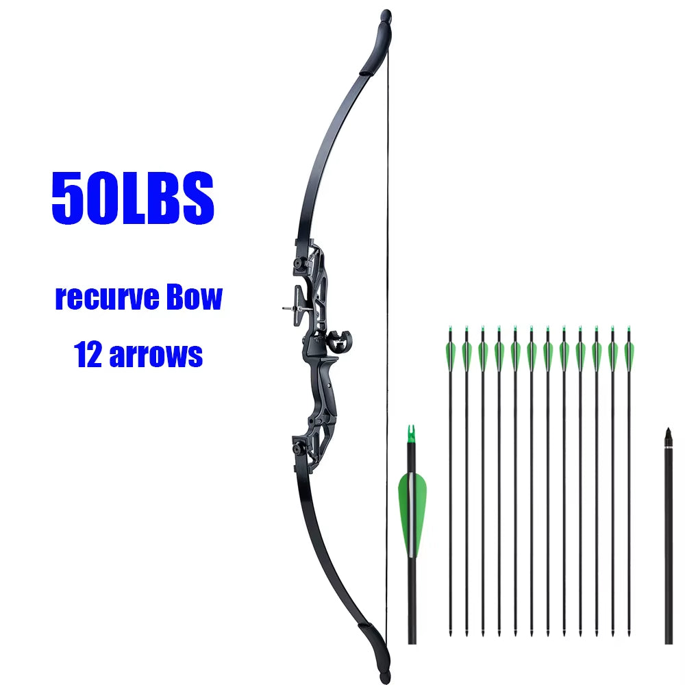 Takedown Recurve Bow & Arrow Set Hunting Target Shooting 30-50Lbs Archery for Beginner /Sending an Order from MOSCOW