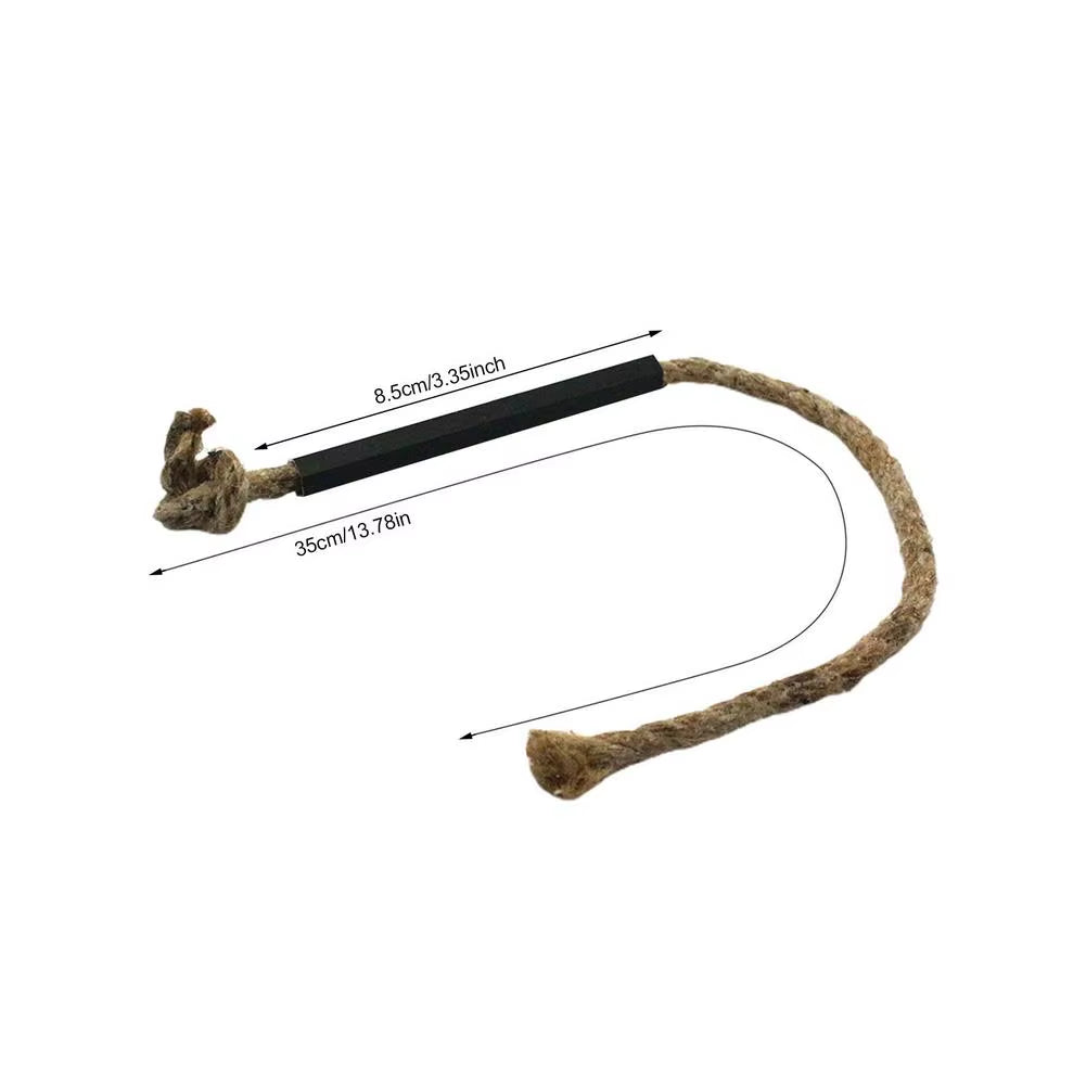 Tinder Cord Fire Starter with Aluminum Bellows Waterproof Wax Wick ​Fire Starter Portable Wick Hemp Cord for Outdoor Survival