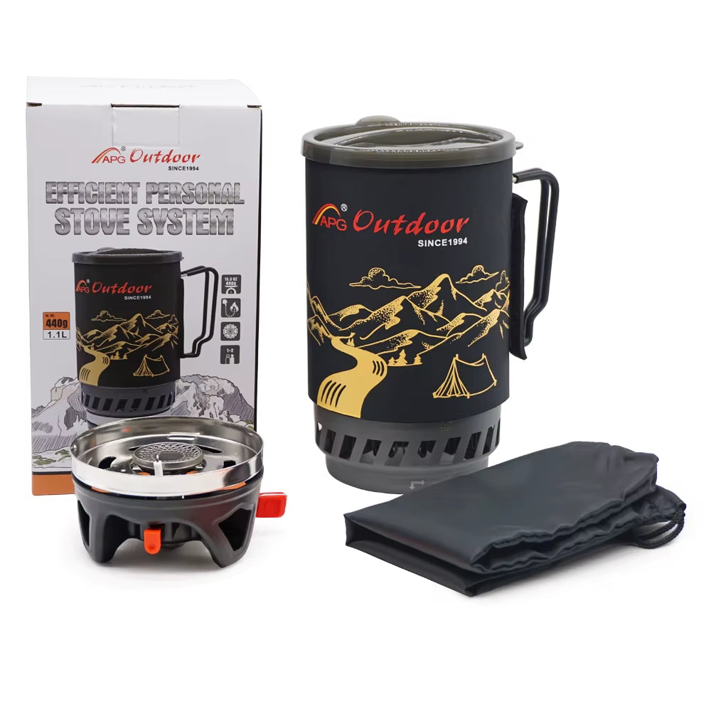 1400Ml Camping Gas Stove Fires Cooking System and Portable Gas Burners