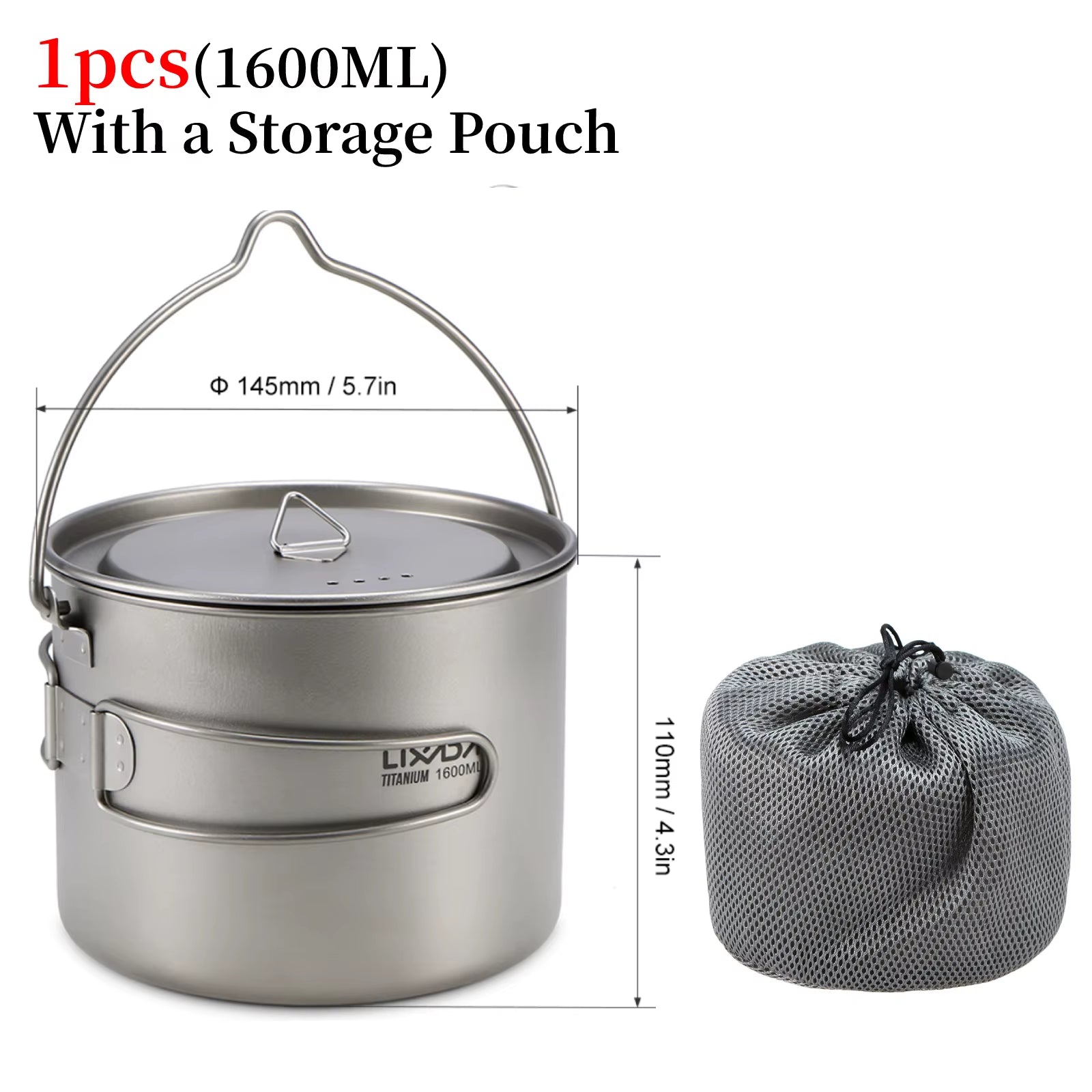 Camping Equipment Titanium Wood Stove Outdoor Cookware Tableware Set Hiking Picnic Backpacking Camping Pot Pan Mug Set