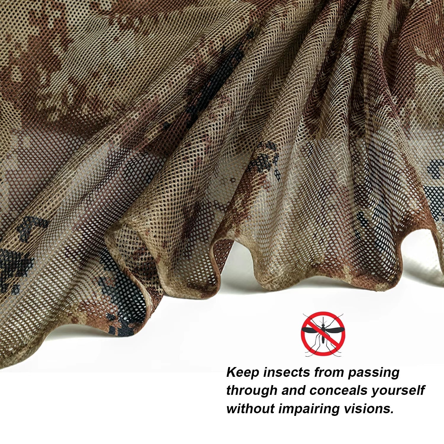 300D Single Camouflage Mesh Fabric Cloth Shade, Outdoor Shade, Garden, Home Decoration, Fence, Outdoor Shade, 1.5M Wide