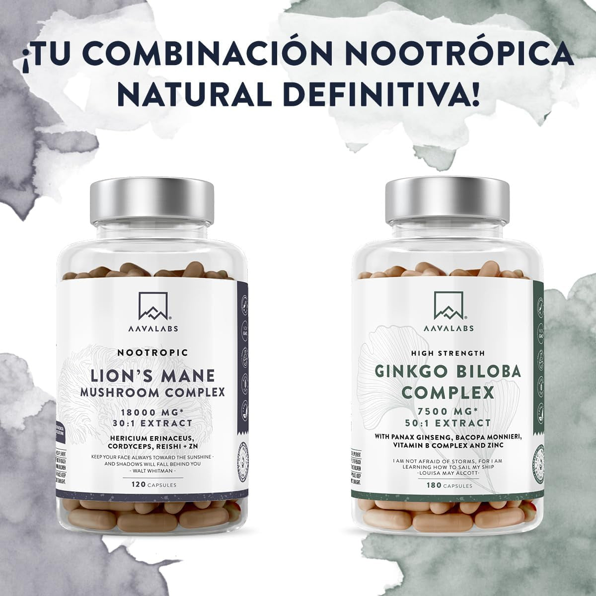 Melena De Leon 18,000Mg (30:1) + Zinc, Reishi & Cordyceps - Alta Potencia Lions Mane Mushroom Pastillas -120 Melena De Leon Capsulas - Nootropicos
