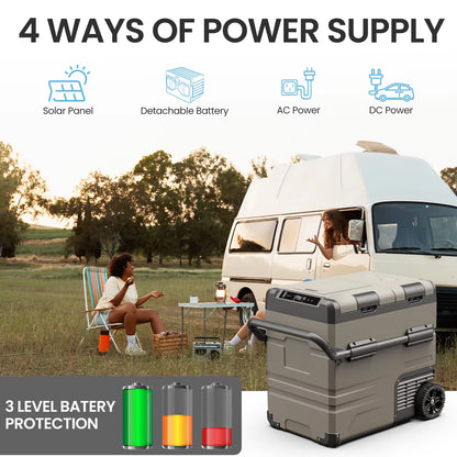 TAW35/45/55L Portable Freezer Fridge, 12 Volt Car Refrigerator, Outdoor Car Refrigerator -12/24V DC and 100-240V AC