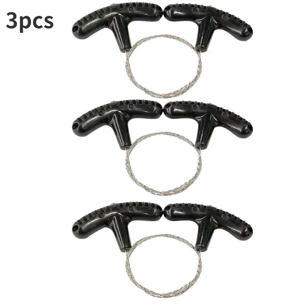 Stainless Steel Wire Saw Flint Cutting Equipment for Emergency Travel Camping Hiking Hcroll Outdoor Survive Tool Hunting Tools