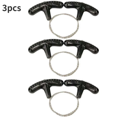 Stainless Steel Wire Saw Flint Cutting Equipment for Emergency Travel Camping Hiking Hcroll Outdoor Survive Tool Hunting Tools