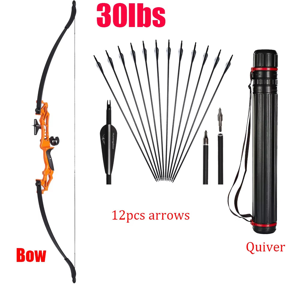 Takedown Recurve Bow & Arrow Set Hunting Target Shooting 30-50Lbs Archery for Beginner /Sending an Order from MOSCOW