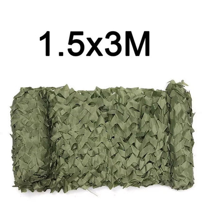Camouflage Net 1.5M*2 3 4 5 6 7 8 9 10M Wide Camouflage Camo Netting Bulk Roll Decoration Sun Shade Party Camping Desert Jungle