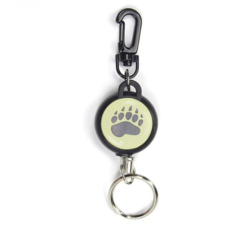 Anti-Theft Telescopic Keychain Retractable Hook Keychain Telescopic Burglar Chain Key Holder Tactical Key Ring Accessories 60Cm
