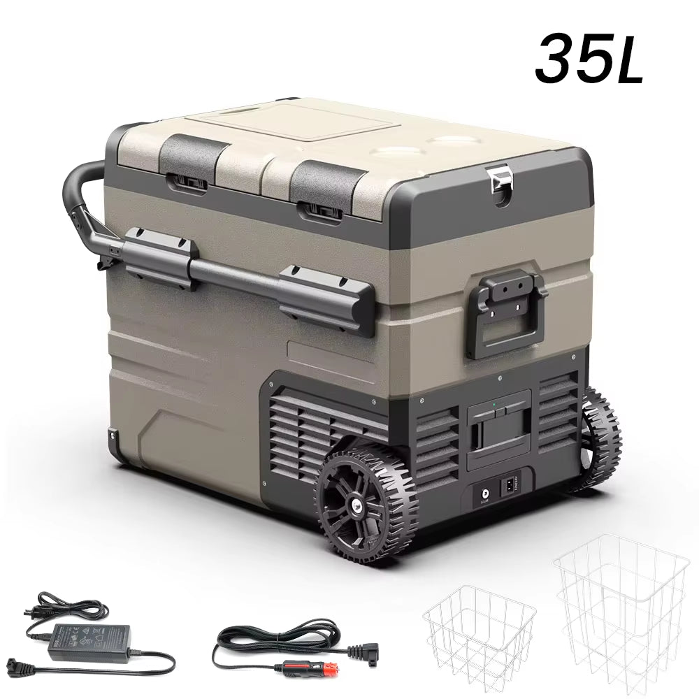 TAW35/45/55L Portable Freezer Fridge, 12 Volt Car Refrigerator, Outdoor Car Refrigerator -12/24V DC and 100-240V AC