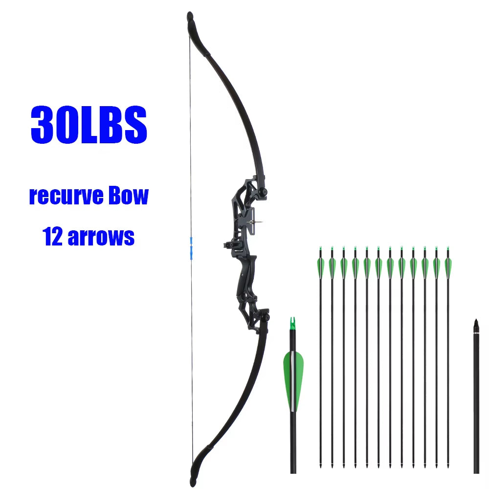 Takedown Recurve Bow & Arrow Set Hunting Target Shooting 30-50Lbs Archery for Beginner /Sending an Order from MOSCOW
